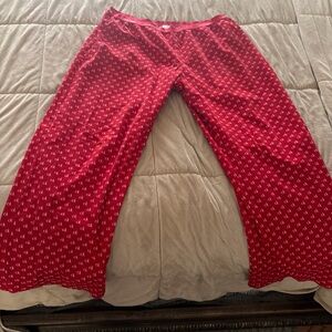Calvin Klein Red Printed Girls' Lounge Pants